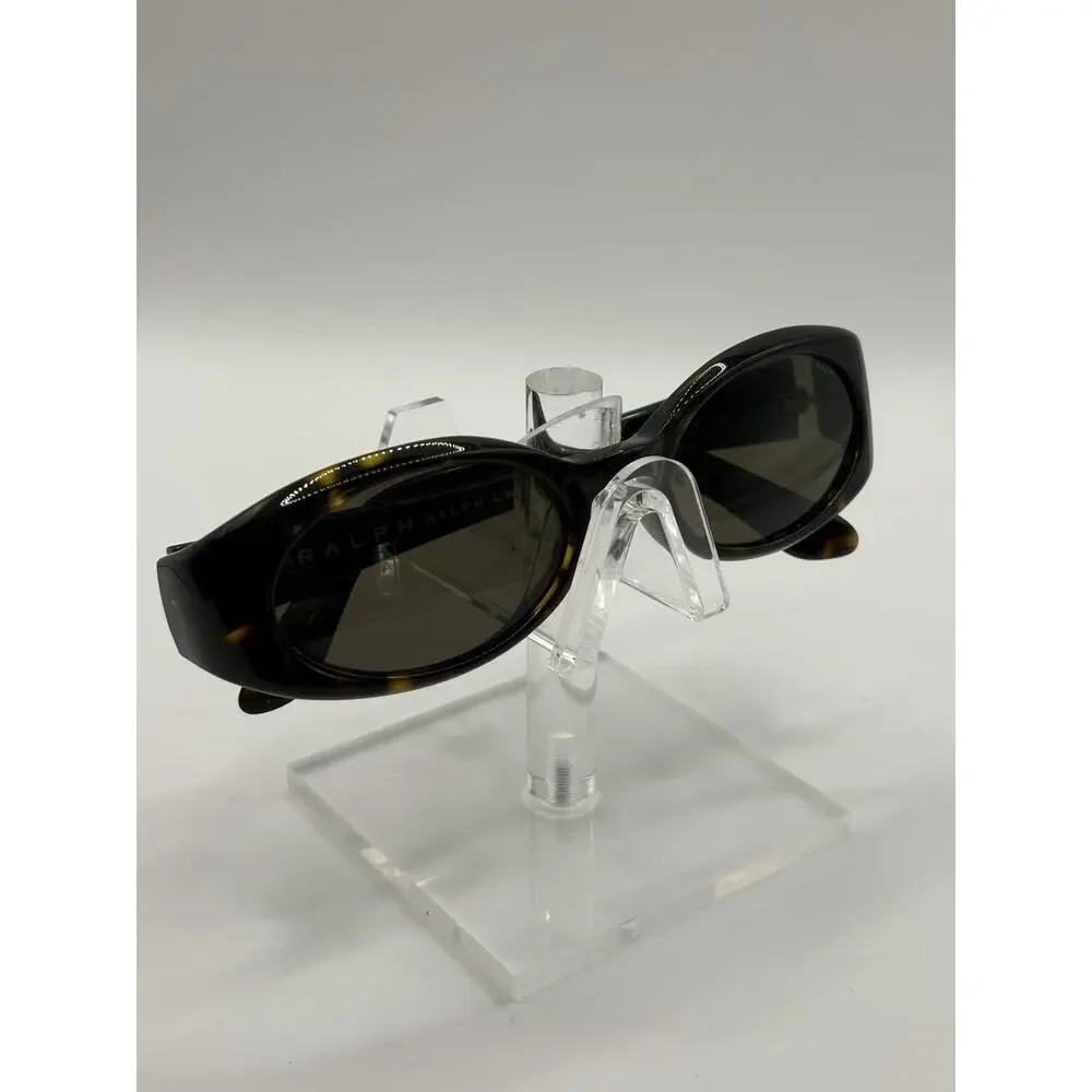 Vintage Ralph Lauren 941/S 086 Tortoise Oval Sunglasses Brown Lenses